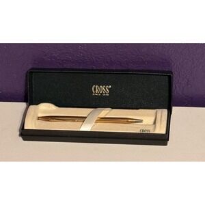 CROSS CLASSIC CENTURY 18K GOLD FILLED BALLPOINT PEN #2802 MADE IN THE USA